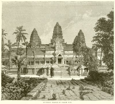 नाकोन वाट का बौद्ध मंदिर द्वारा अंग्रेजी स्कूल