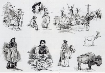 बफ़ेलो बिल्स वाइल्ड वेस्ट शो, 1887 द्वारा अंग्रेजी स्कूल