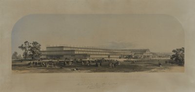 1851 में लंदन में महान प्रदर्शनी के लिए भवन द्वारा अंग्रेजी स्कूल