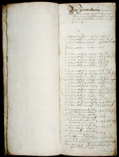 बर्सर की लंबी किताब, 1655 से शुरू (कागज पर कलम और स्याही) द्वारा अंग्रेजी स्कूल