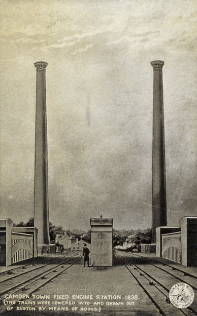 कैमडेन टाउन फिक्स्ड इंजन स्टेशन, 1838 द्वारा अंग्रेजी स्कूल