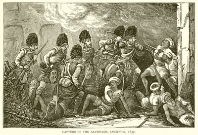 आलमबाग पर कब्जा, लखनऊ, 1857 द्वारा अंग्रेजी स्कूल