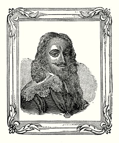 चार्ल्स I का जन्म 1600 में हुआ था, 1625 में ताज पहनाया गया था, और 1649 में सिर काट दिया गया था (उत्कीर्णन) द्वारा अंग्रेजी स्कूल