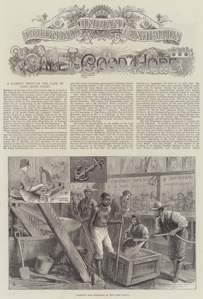 औपनिवेशिक और भारतीय प्रदर्शनी, केप ऑफ गुड होप (उत्कीर्णन) द्वारा अंग्रेजी स्कूल