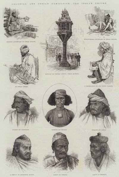 औपनिवेशिक और भारतीय प्रदर्शनी, भारतीय साम्राज्य (उत्कीर्णन) द्वारा अंग्रेजी स्कूल