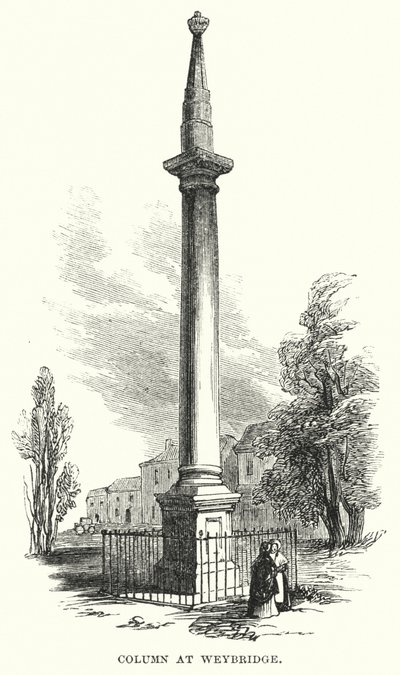 Weybridge पर कॉलम (उत्कीर्णन) द्वारा अंग्रेजी स्कूल