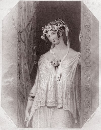 Cressida (Troilus and Cressida) (Troilus and Cressida) - में - "" शेक्सपियर महिला गैलरी, प्रारंभिक लंदन कलाकारों द्वारा 45 गंभीर चित्रों का संग्रह, आलोचनात्मक और साहित्यिक नोटिस से समृद्ध """" लगभग 1838 - "" की गैलरी द्वारा अंग्रेजी स्कूल