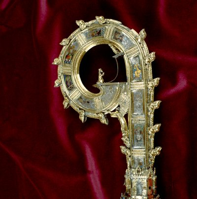 विलियम ऑफ वियकेम के क्रुजियर के क्रुक (c.1320-1404): पॉल साइड (सिल्वर गिल्ट) (विस्तार) (205100-32 देखें) द्वारा अंग्रेजी स्कूल