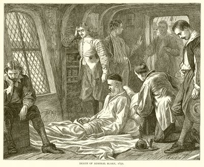 एडमिरल ब्लेक की मृत्यु, 1657 द्वारा अंग्रेजी स्कूल