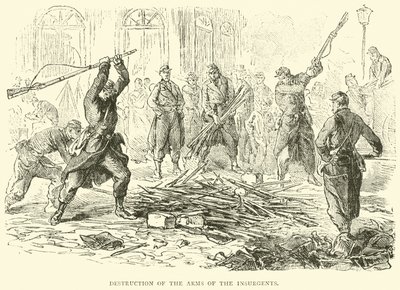 विद्रोहियों के हथियारों का विनाश, अप्रैल 1871 द्वारा अंग्रेजी स्कूल