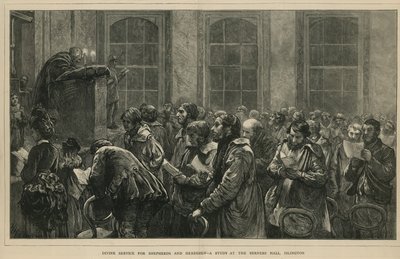 चरवाहों और चरवाहों के लिए दिव्य सेवा - बर्नर्स हॉल, इस्लिंगटन, लंदन में एक अध्ययन द्वारा अंग्रेजी स्कूल