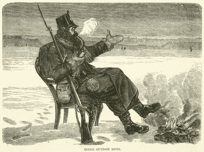 चौकी ड्यूटी करते हुए, दिसंबर 1870 द्वारा अंग्रेजी स्कूल