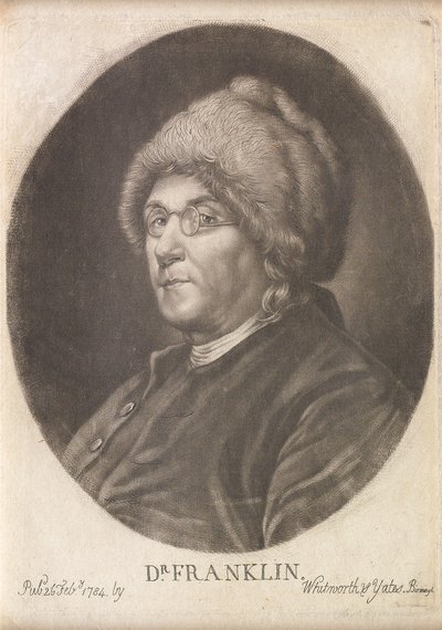 डॉ। फ्रैंकलिन, 1784 (मेजोटोटिन) द्वारा अंग्रेजी स्कूल