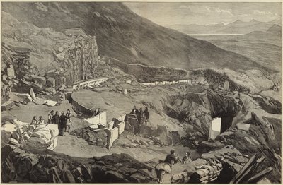 Mycenae के एक्रोपोलिस में खुदाई करने वाले डॉ। श्लीमेन द्वारा अंग्रेजी स्कूल