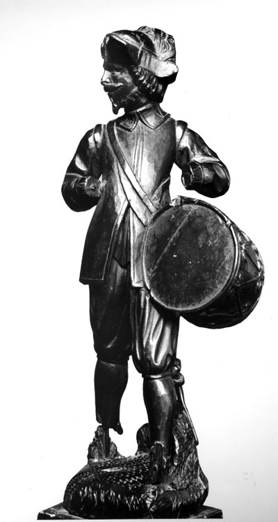 ढोलकिया, 1638 (नक्काशीदार लकड़ी) द्वारा English School