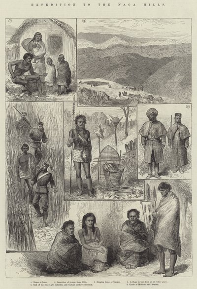 नागा पहाड़ियों के लिए अभियान (उत्कीर्णन) द्वारा अंग्रेजी स्कूल