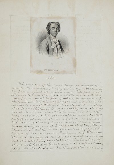 हेनरी एडलार्ड (fl.1828-69) द्वारा उत्कीर्ण फरिनेली, c.1830 (कागज पर उत्कीर्णन और कलम और स्याही) द्वारा अंग्रेजी स्कूल