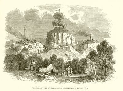 पेरिस में सर्वोच्च उत्सव 1794 में मनाया जा रहा है द्वारा अंग्रेजी स्कूल