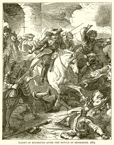 सेडमगुर की लड़ाई के बाद मोनमाउथ की उड़ान, 1685 द्वारा English School