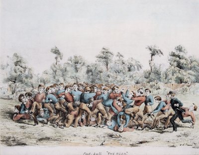 फुट-बॉल, द रोश, 1857 द्वारा अंग्रेजी स्कूल