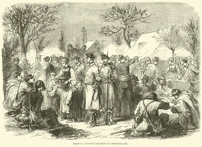 स्विट्जरलैंड में फ्रांसीसी भगोड़ा सैनिक, नवंबर 1870 द्वारा अंग्रेजी स्कूल