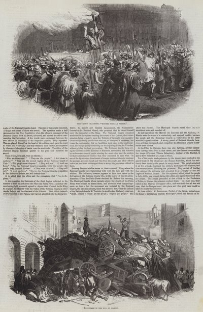1848 की फ्रांसीसी क्रांति (उत्कीर्णन) द्वारा अंग्रेजी स्कूल