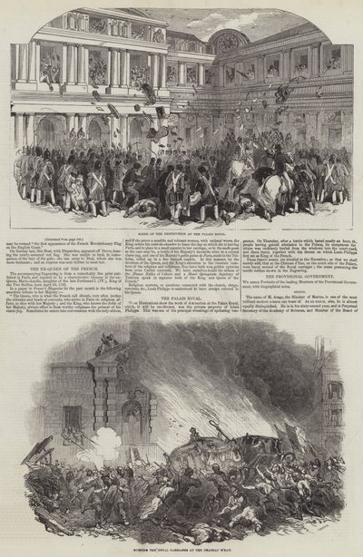 1848 की फ्रांसीसी क्रांति (उत्कीर्णन) द्वारा अंग्रेजी स्कूल