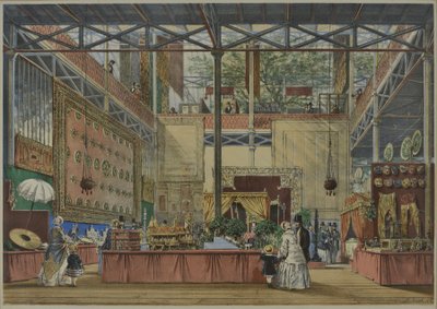 1851 के "डिकिंसन की व्यापक प्रदर्शनी के व्यापक चित्र" से, 1854 भारत नंबर 5, 1854 प्रकाशित हुआ द्वारा अंग्रेजी स्कूल