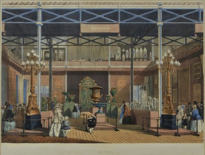 1851 के "डिकिंसन की व्यापक प्रदर्शनी के व्यापक चित्र" से, 1854 रूस, 1854 में प्रकाशित हुआ द्वारा अंग्रेजी स्कूल