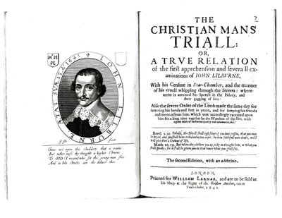 जॉन लिलबर्न द्वारा क्रिश्चियन मैन्स ट्रायल के सामने (c.1614-57) 1641 द्वारा अंग्रेजी स्कूल