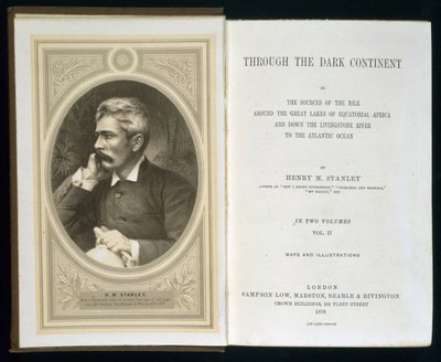 हेनरी एम। स्टैनली द्वारा फ्रंटस्पाइबर टू द डार्क कॉन्टिनेंट, 1878 में प्रकाशित हुआ द्वारा अंग्रेजी स्कूल