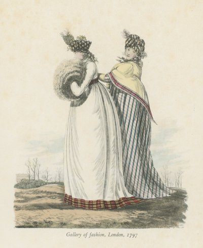 फैशन गैलरी, लंदन, 1797 द्वारा अंग्रेजी स्कूल