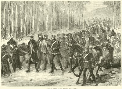 जर्मन घुड़सवार सेना पेरिस के लिए मार्ग, अक्टूबर 1870 द्वारा अंग्रेजी स्कूल