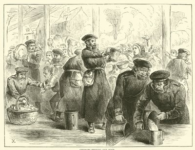 भोजन की सेवा करने वाले जर्मन, जनवरी 1871 द्वारा अंग्रेजी स्कूल