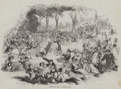 ग्रीनविच पार्क, हॉलिडे हिल (उत्कीर्णन) द्वारा अंग्रेजी स्कूल