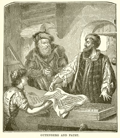 गुटेनबर्ग और Faust द्वारा अंग्रेजी स्कूल