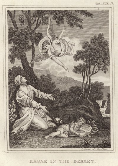 Hagar in the Desart  द्वारा अंग्रेजी स्कूल