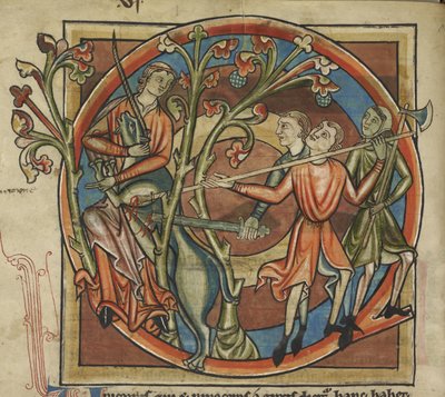 हार्ले 4751, f.6v एक कुंवारी लड़की द्वारा मोहित किया गया यूनिकॉर्न, #39;बेस्टियरी#39; से चित्रण द्वारा अंग्रेजी स्कूल