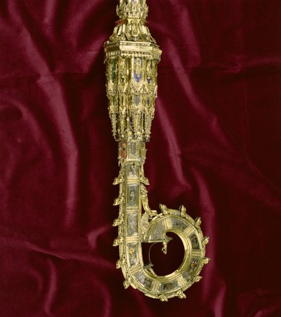 विलियम ऑफ वियकेहम के सिर और बदमाश (c.1320-1404): पॉल साइड (सिल्वर गिल्ट) (विस्तार) (205100-32 देखें) द्वारा अंग्रेजी स्कूल