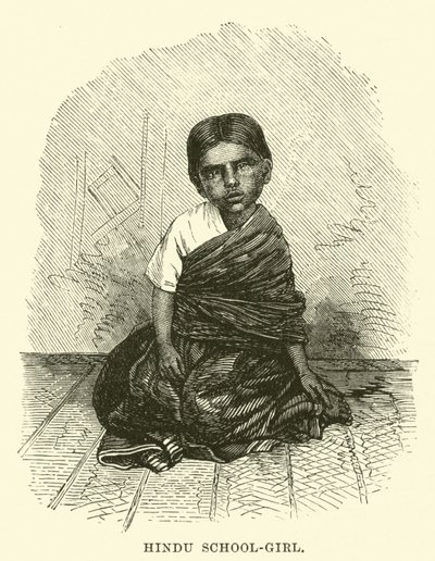 हिंदू स्कूल-लड़की द्वारा अंग्रेजी स्कूल