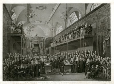 1820 में महत्वपूर्ण जांच के दौरान हाउस ऑफ लॉर्ड्स द्वारा अंग्रेजी स्कूल