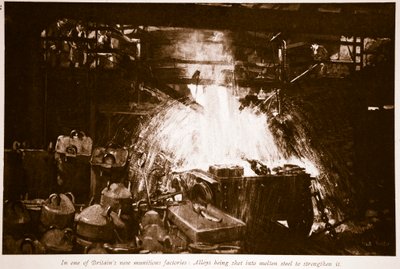 1914-19 के ब्रिटनों के एक नए कारखाने में द्वारा अंग्रेजी स्कूल