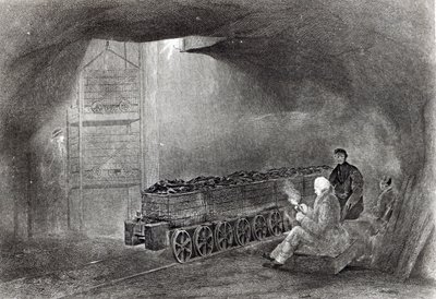 1860 में प्रकाशित डब्ल्यू.फॉर्डी द्वारा &39;ए हिस्ट्री ऑफ़ कोल, कोक, कोलफील्ड्स एंड नॉर्दर्न मैन्युफैक्चरिंग इन आयरन कोल&39; से चित्रण द्वारा अंग्रेजी स्कूल