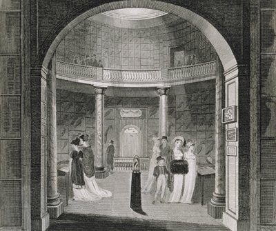 लीवरियन संग्रहालय का आंतरिक दृश्य, 1806 द्वारा अंग्रेजी स्कूल