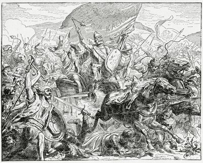 1410, 1882 में ग्रुनवल्ड की लड़ाई में जीत की तरफ जान ज़िज़का द्वारा अंग्रेजी स्कूल