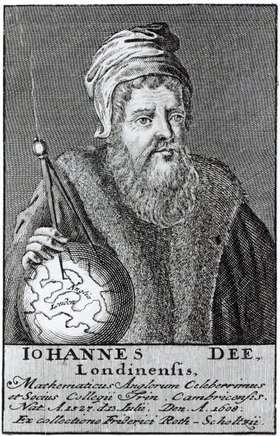 जॉन डी (1527-1608) एक लंदनवासी (उत्कीर्णन) (बंडल फोटो) द्वारा अंग्रेजी स्कूल