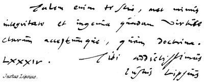 Justus Lipsius द्वारा अंग्रेजी स्कूल