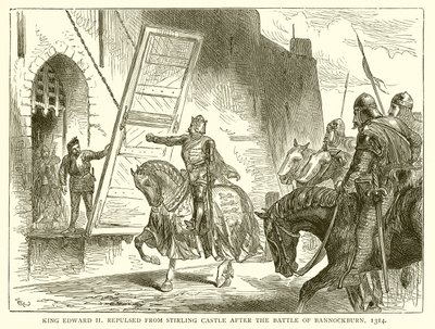 बैनॉकबर्न की लड़ाई के बाद राजा एडवर्ड II स्टर्लिंग कैसल से 1314 में वापस आया द्वारा अंग्रेजी स्कूल