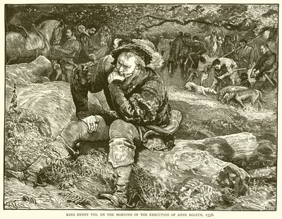 1536 के ऐनी बोलिन के निष्पादन की सुबह किंग हेनरी VIII द्वारा अंग्रेजी स्कूल