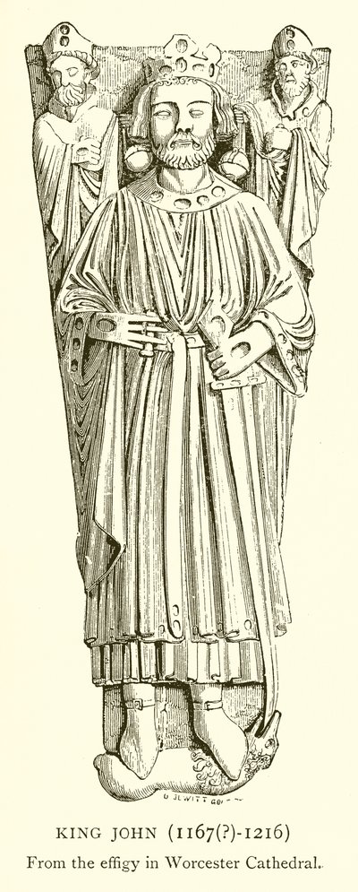 किंग जॉन (1167  - 1216) द्वारा अंग्रेजी स्कूल